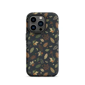 Autumn Twilight Leaves Premium iPhone Case