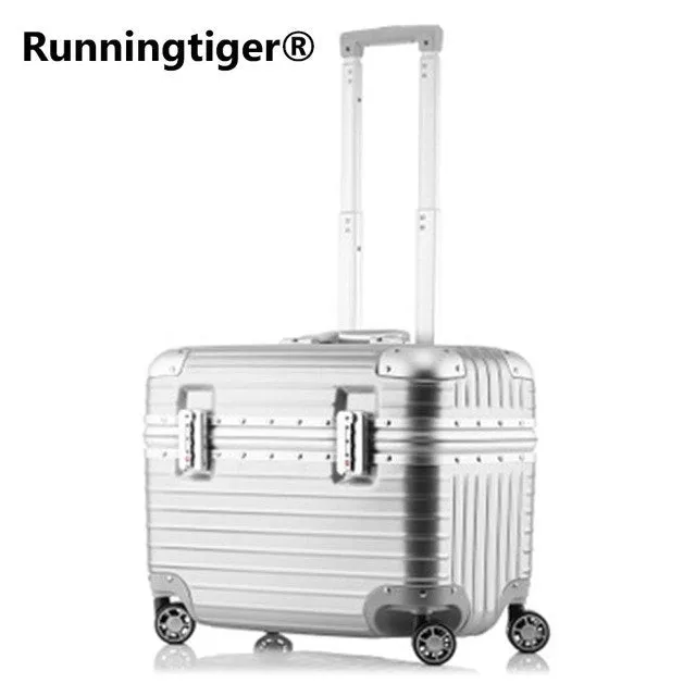 18Inch Captain Airborne Chassis Fashion Camera Bag Aluminum Frame Luggage Box Female Caster