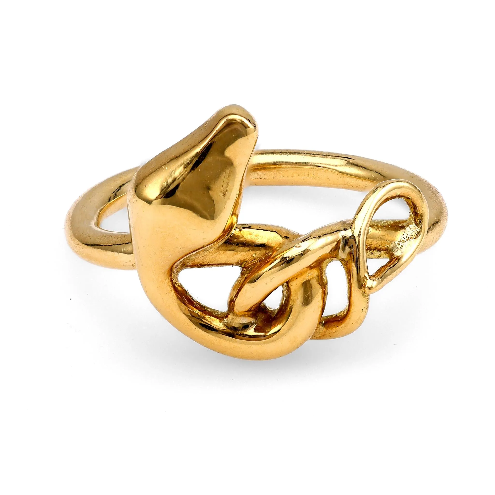 18k Yellow Gold Snake Ring