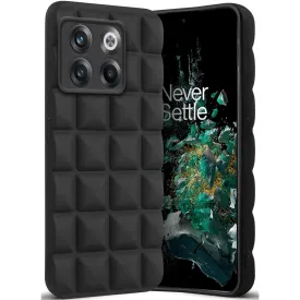 3D Grid Matte Silicone Phone Case Cover for OnePlus 10T 5G