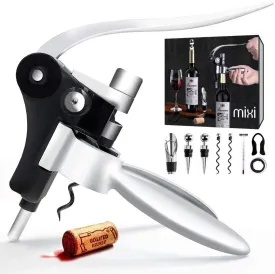 9-Piece Wine Opener Set with Corkscrew, Foil Cutter, Thermometer, Stoppers & More