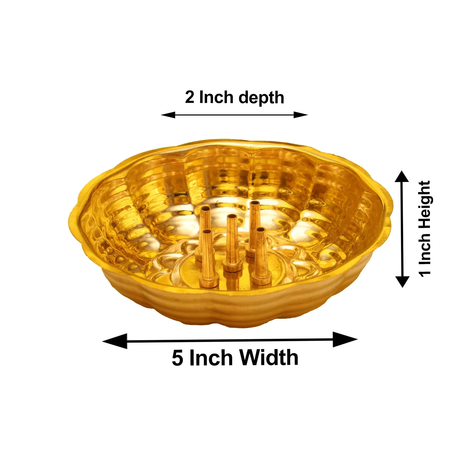 Agarbatti Stand - 1 x 5 Inches | Incense Sticks Holder/ Brass Agarbatti Holder for Pooja