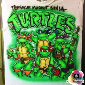 Airbrush Ninja Turtles Shirt Design