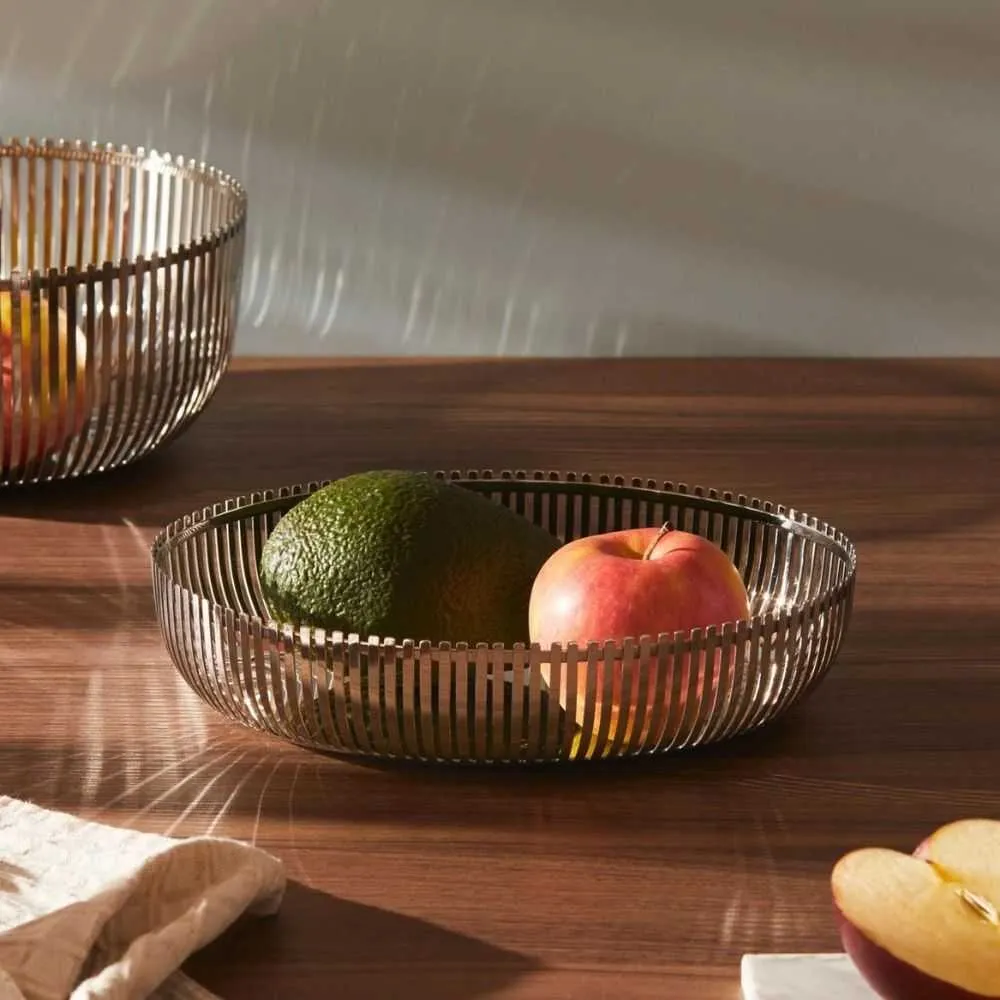 Alessi PCH06/26 oval basket in steel