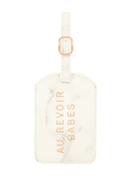 Chic Travel Au Revoir Luggage Tag for Stylish Journeys