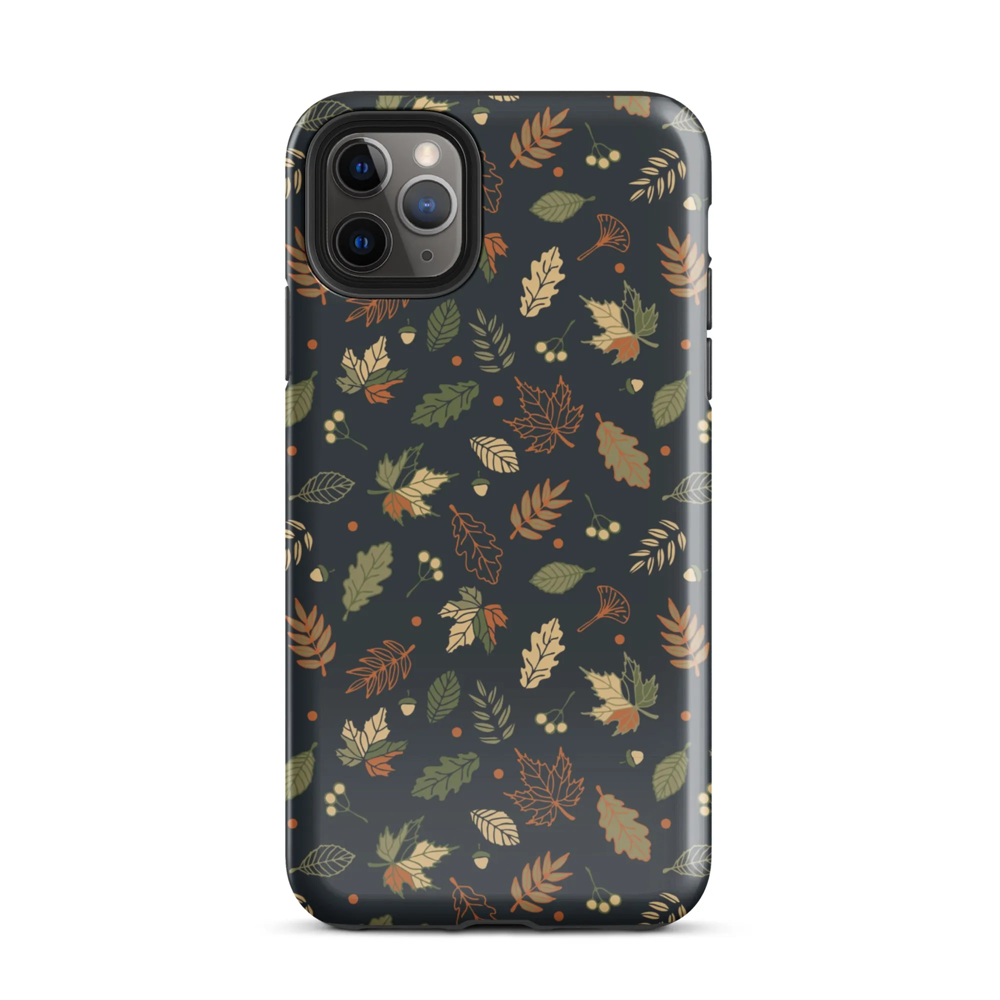 Autumn Twilight Leaves Premium iPhone Case