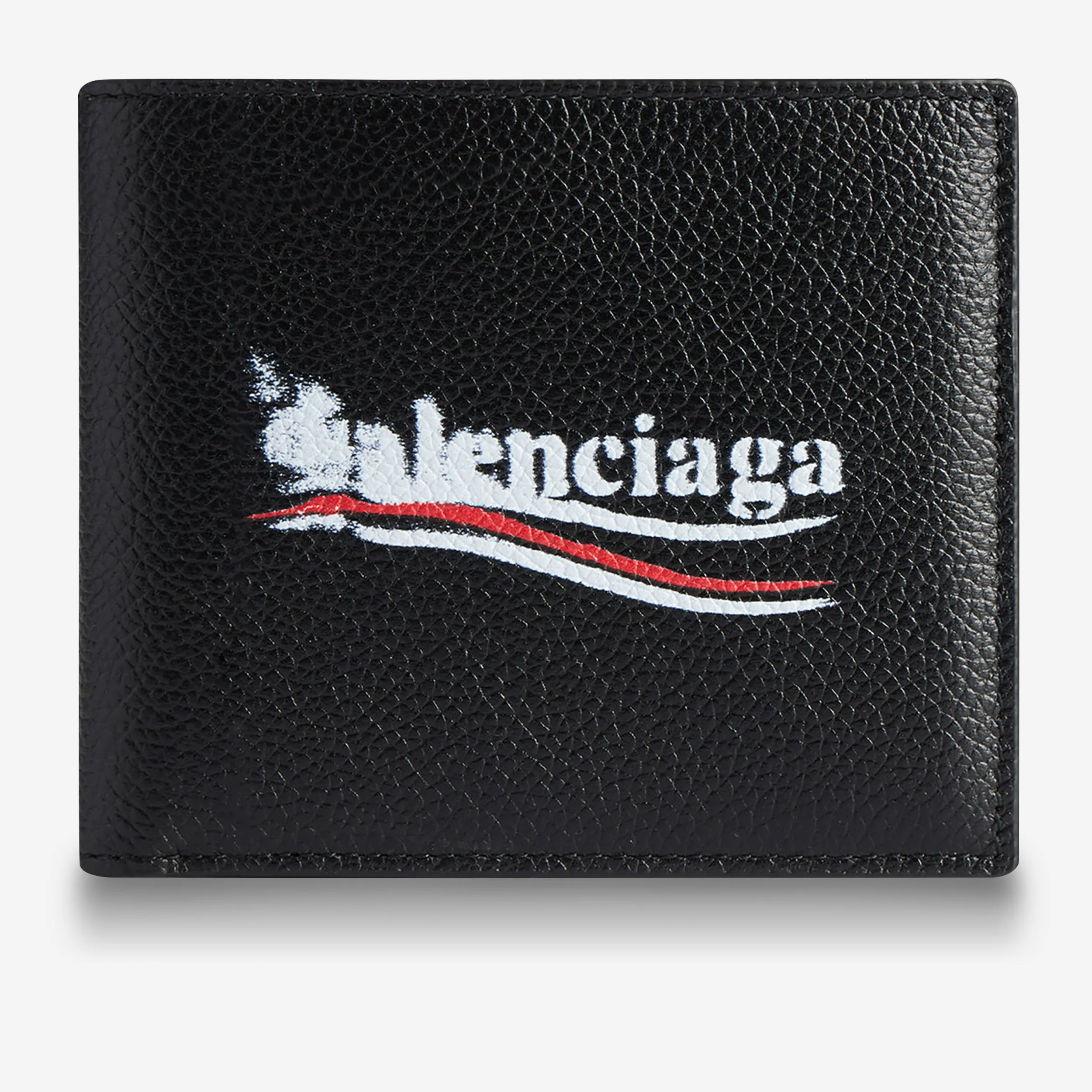 Balenciaga Political Stencil Square Folded Wallet