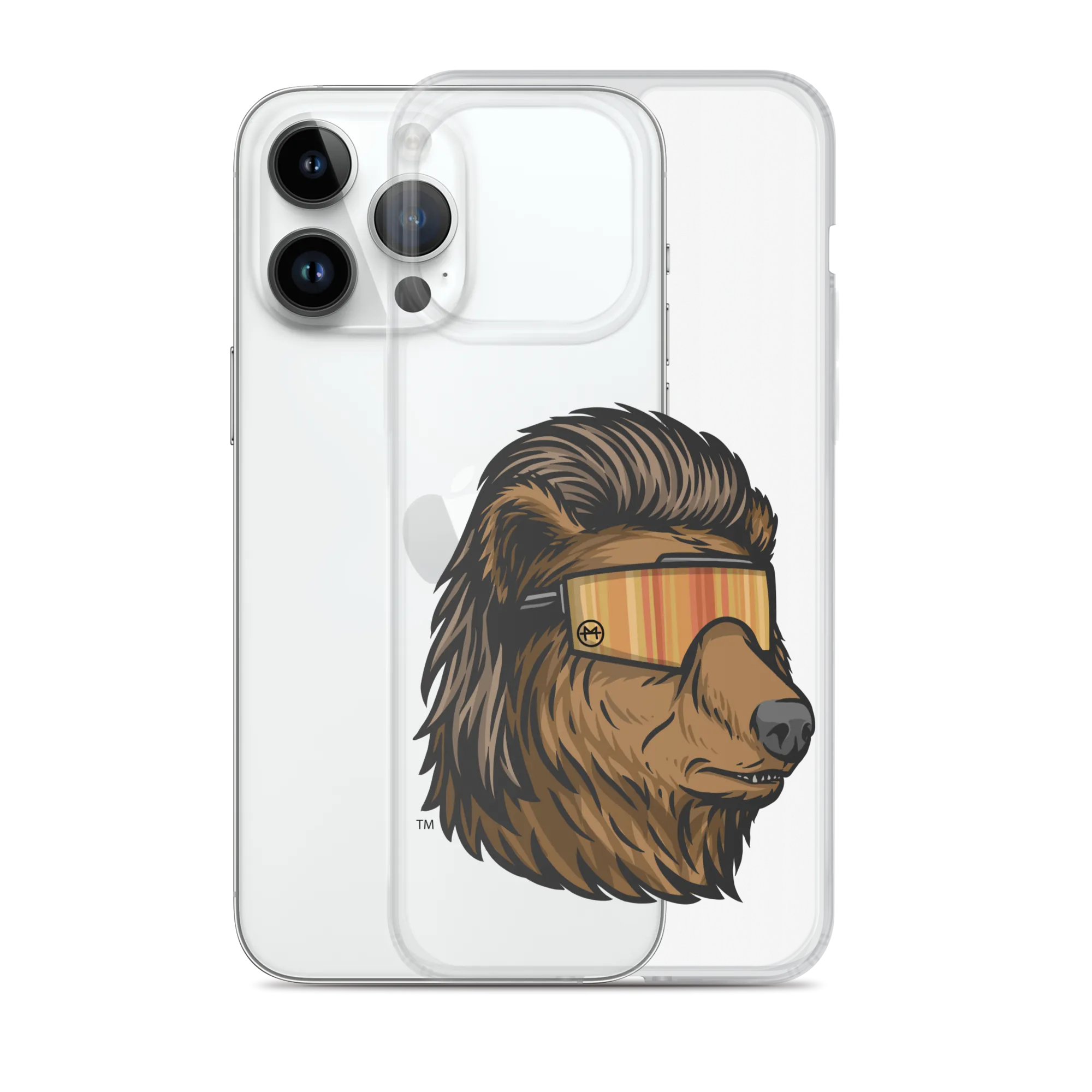 Bear Mullet iPhone Case - Clear