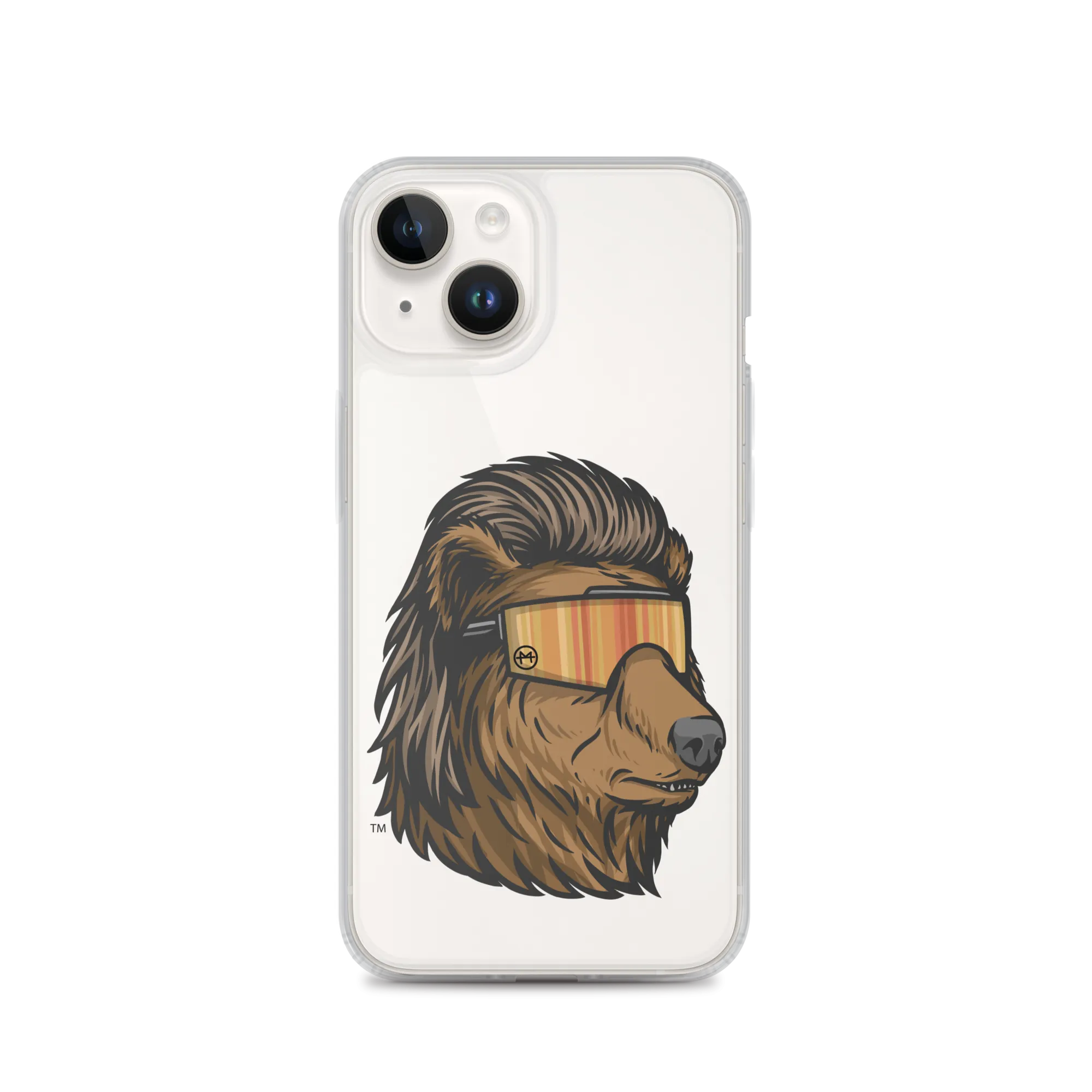 Bear Mullet iPhone Case - Clear