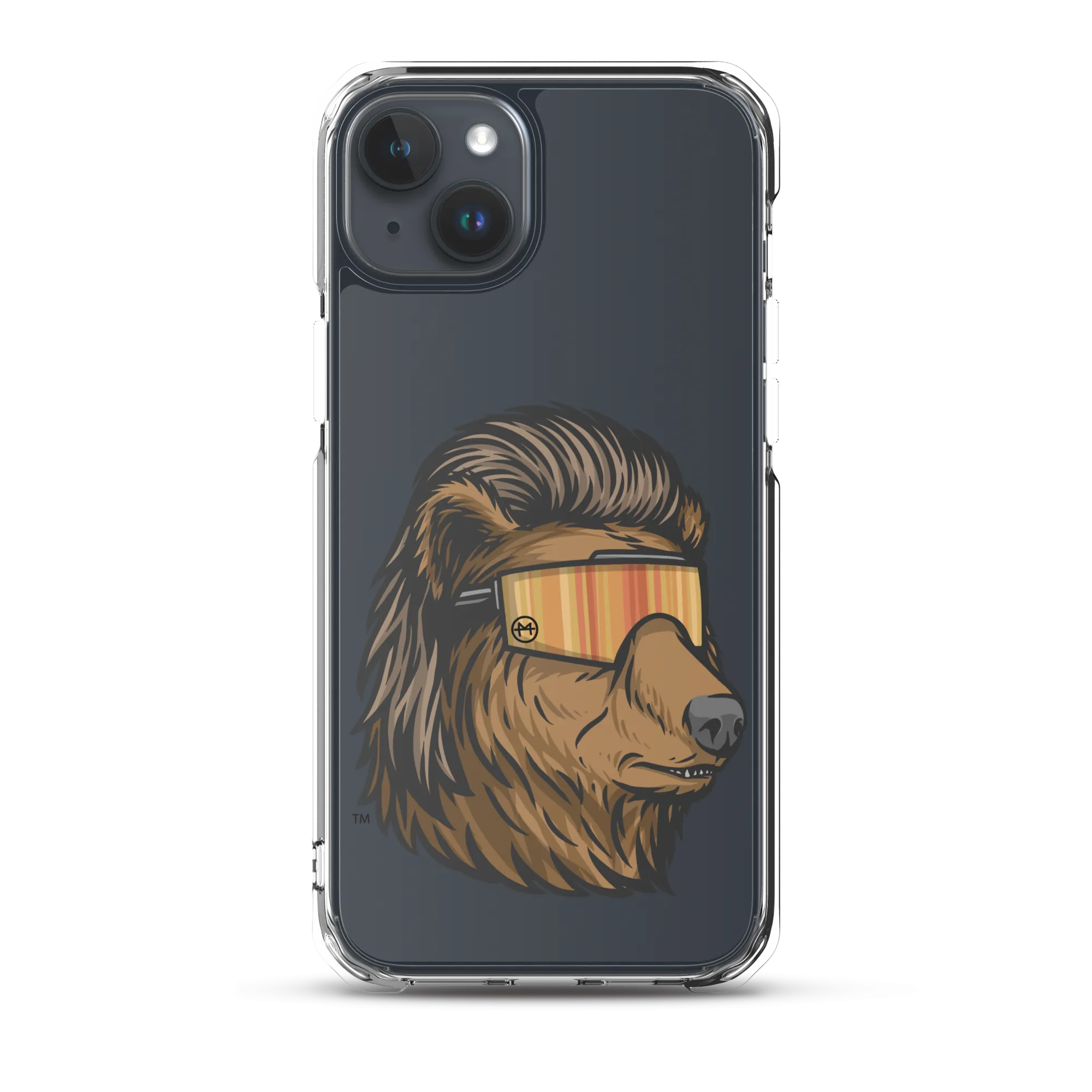 Bear Mullet iPhone Case - Clear