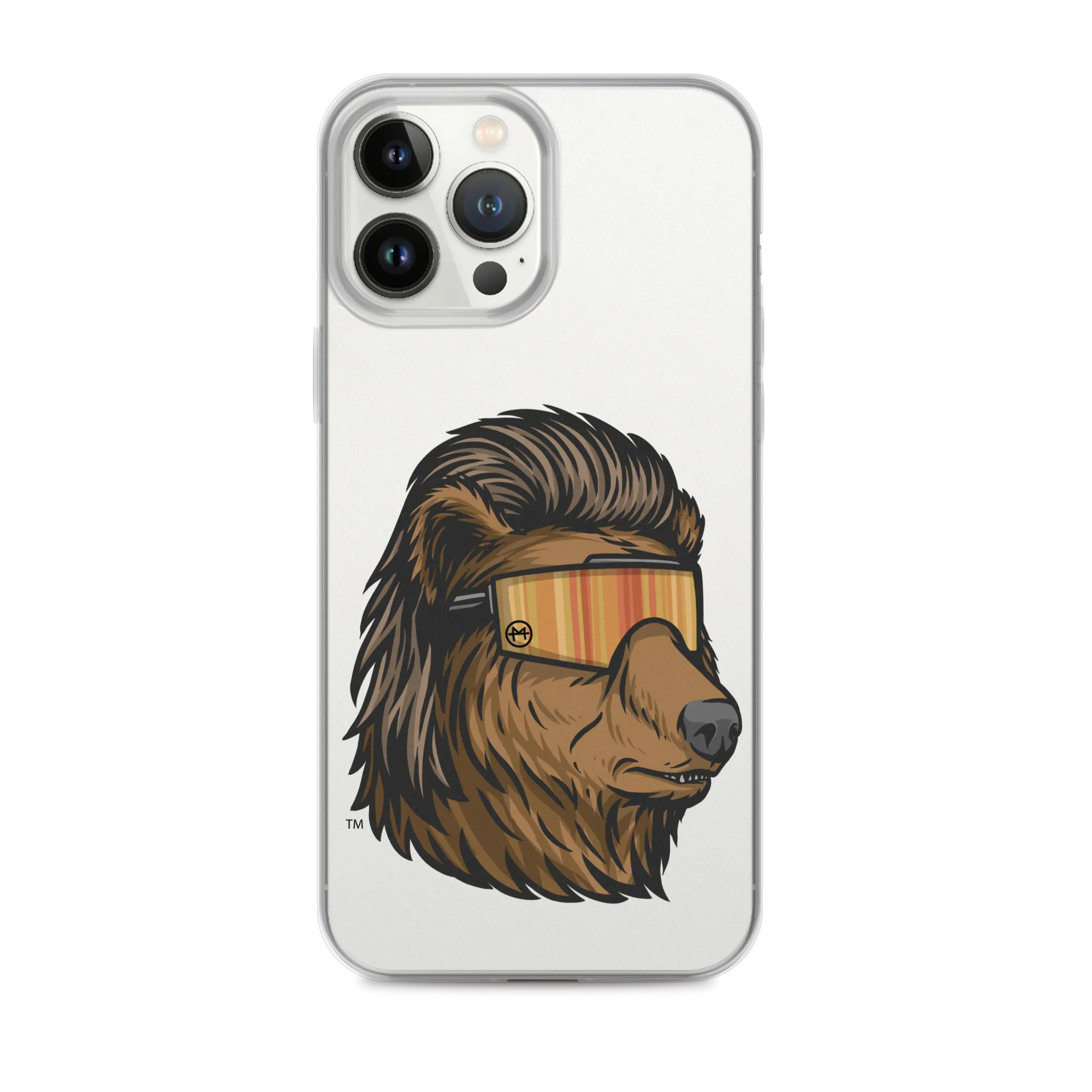 Bear Mullet iPhone Case - Clear