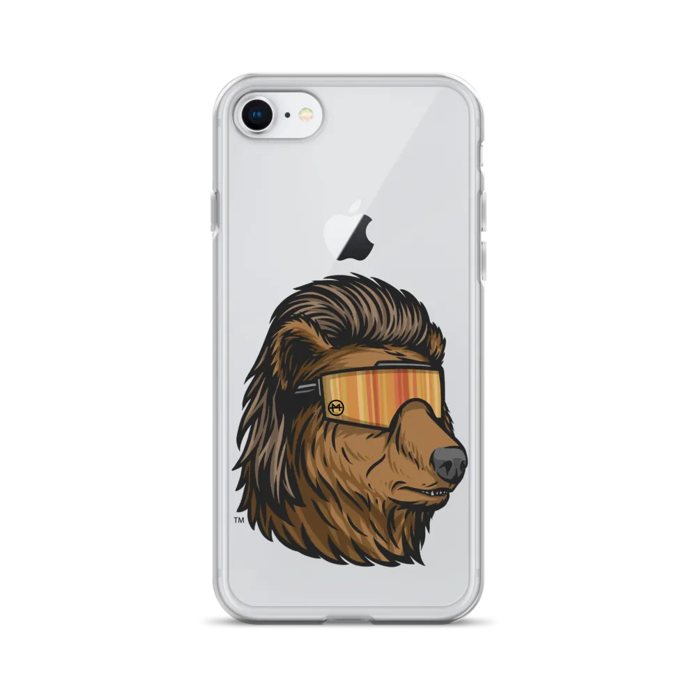 Bear Mullet iPhone Case - Clear