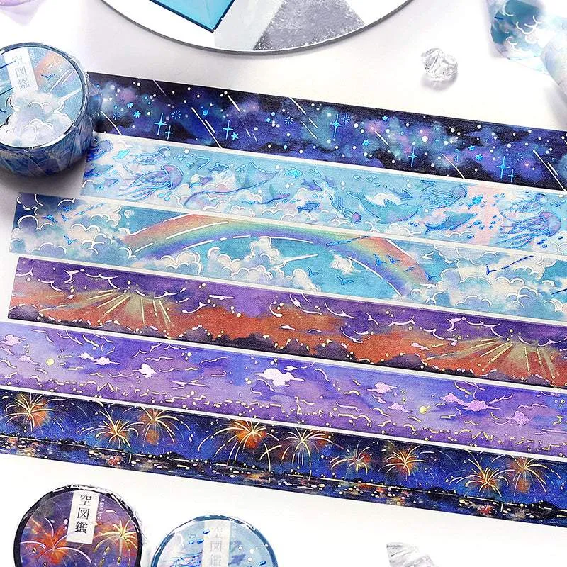 BGM Foil Stamping Masking Tape: Sky Encyclopedia - Twilight