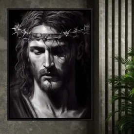 Black & White Jesus Portrait - Neal Hackett