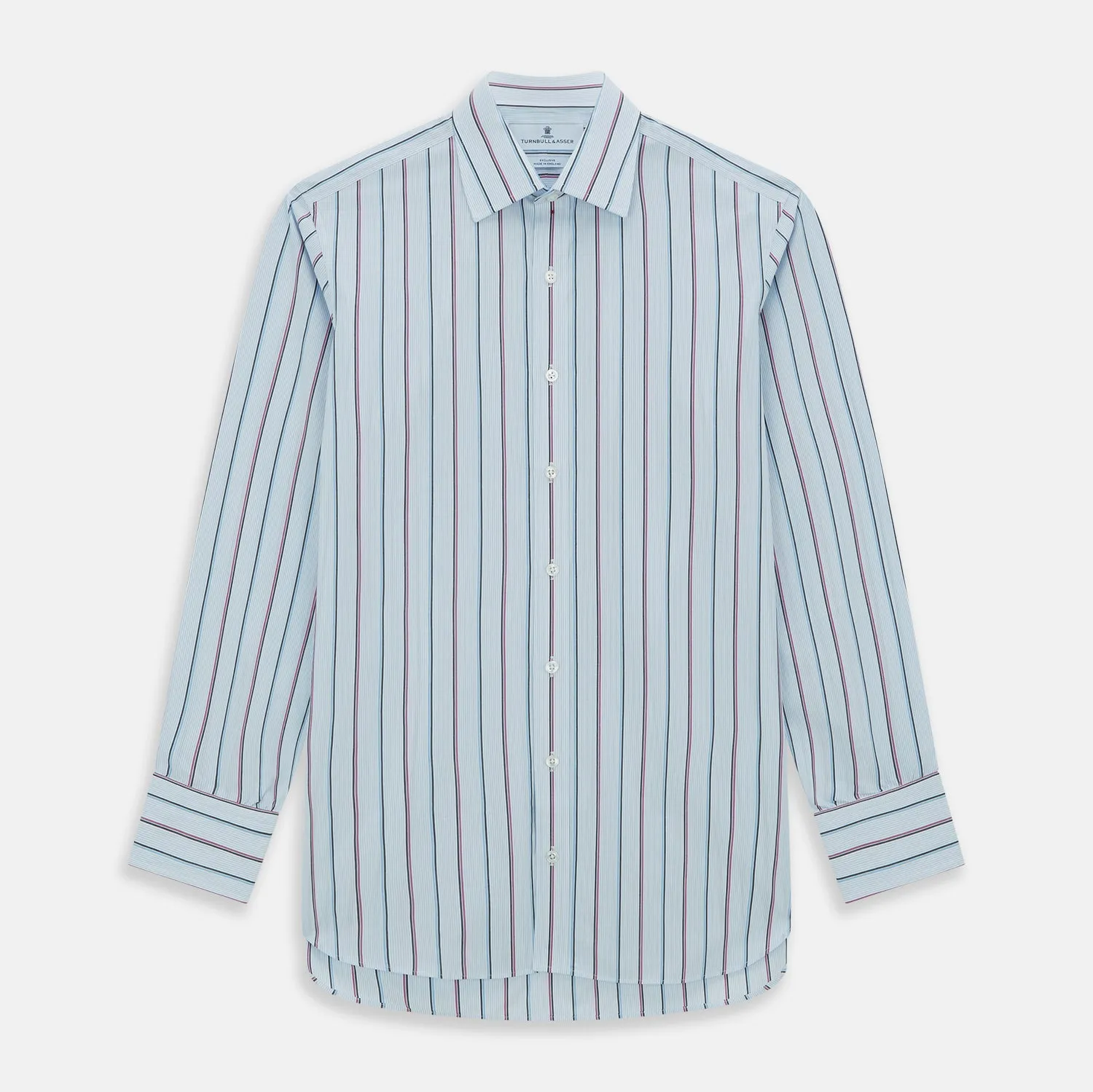 Blue and Pink Shadow Stripe Mayfair Shirt