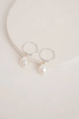 Bree Small Hoop Earrings Silver