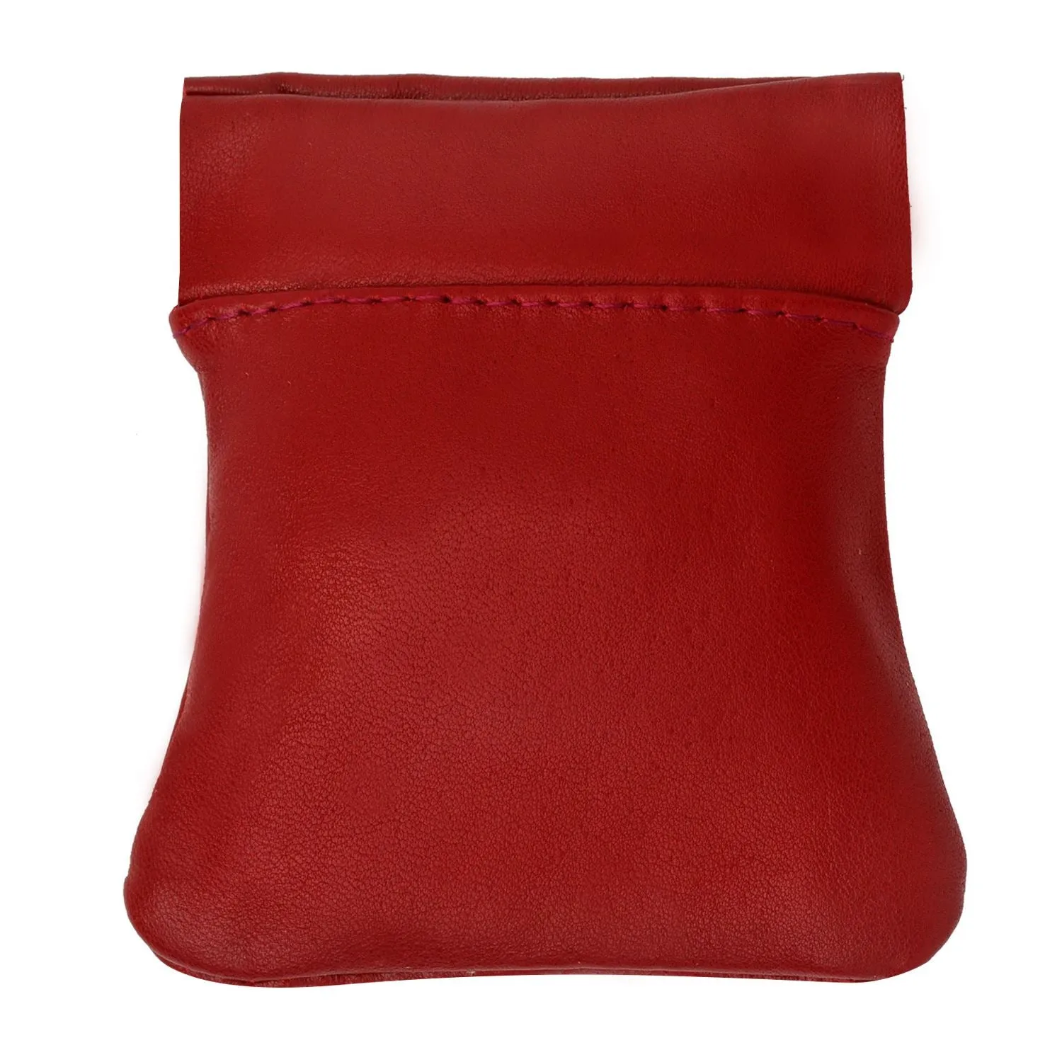 Classic Leather Squeeze Coin Pouch