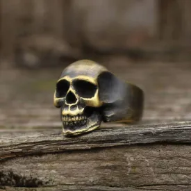 Classic Locomotive Skull Ring