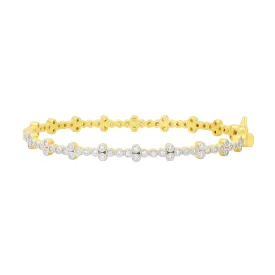 Clover Station Hinge Bangle