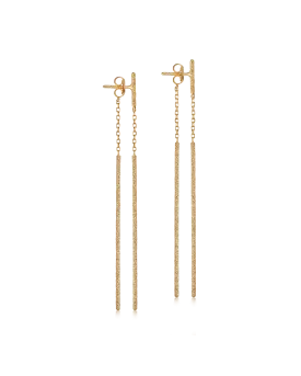 Florentine Finish Double Magic Wand Earrings