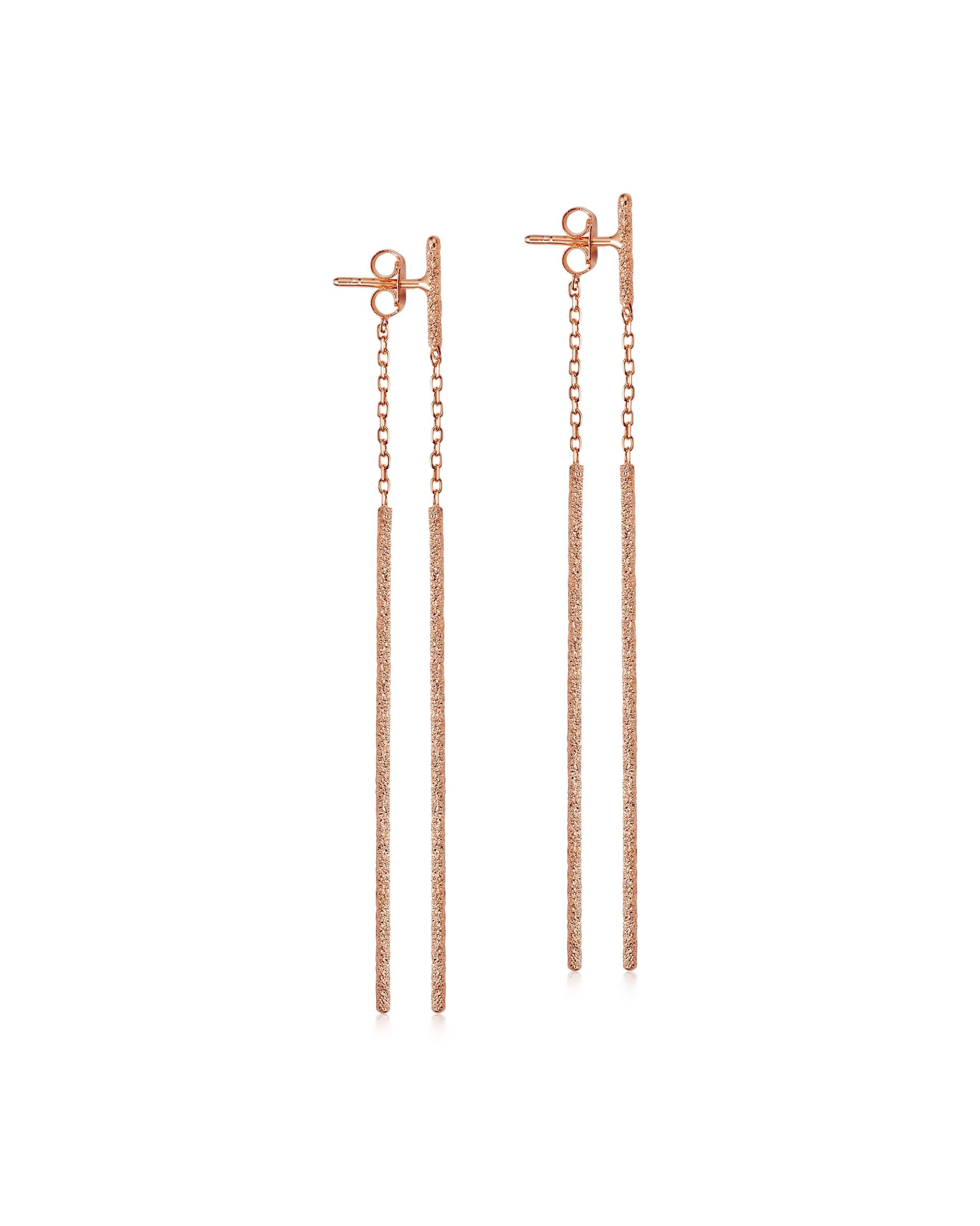 Florentine Finish Double Magic Wand Earrings