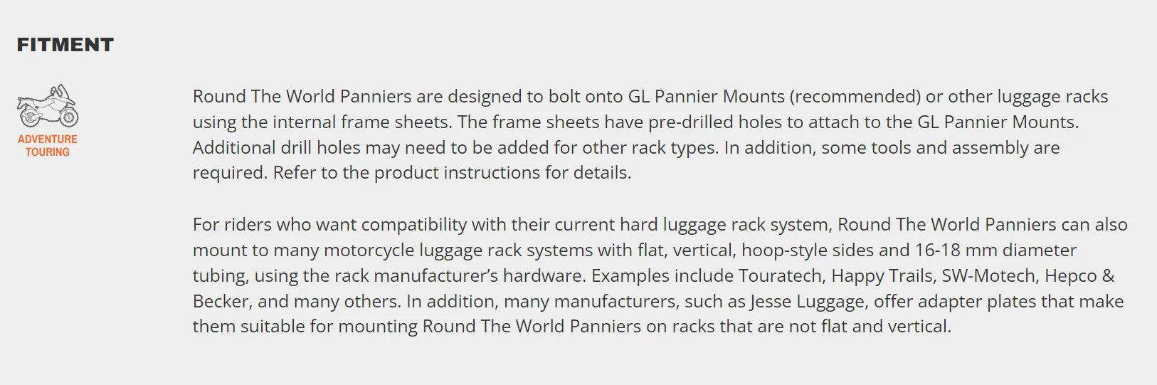 Giant Loop Round The World Panniers