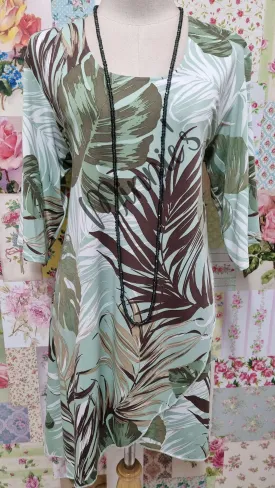 Green Printed Top GD0259