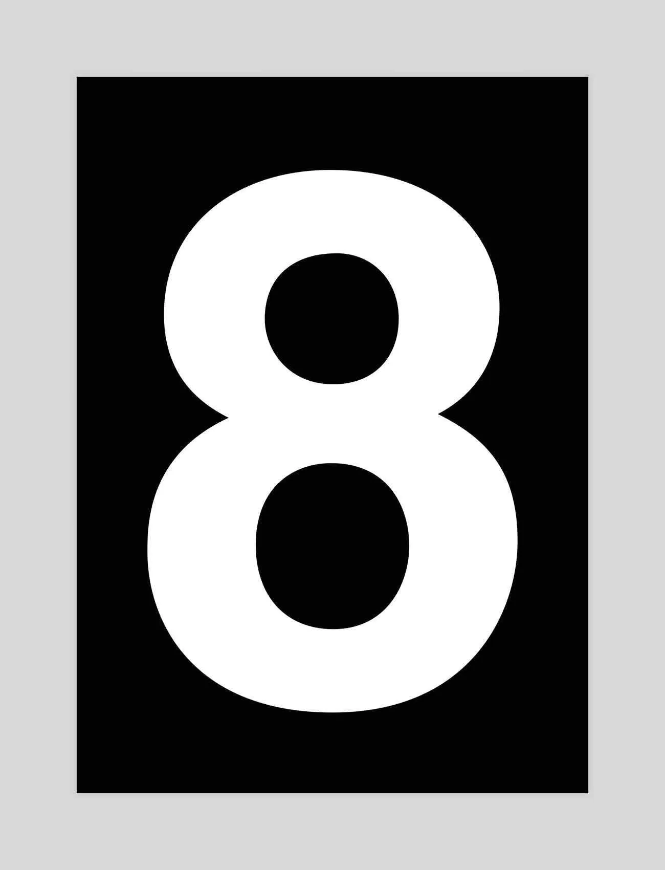 Helvetica Number 8