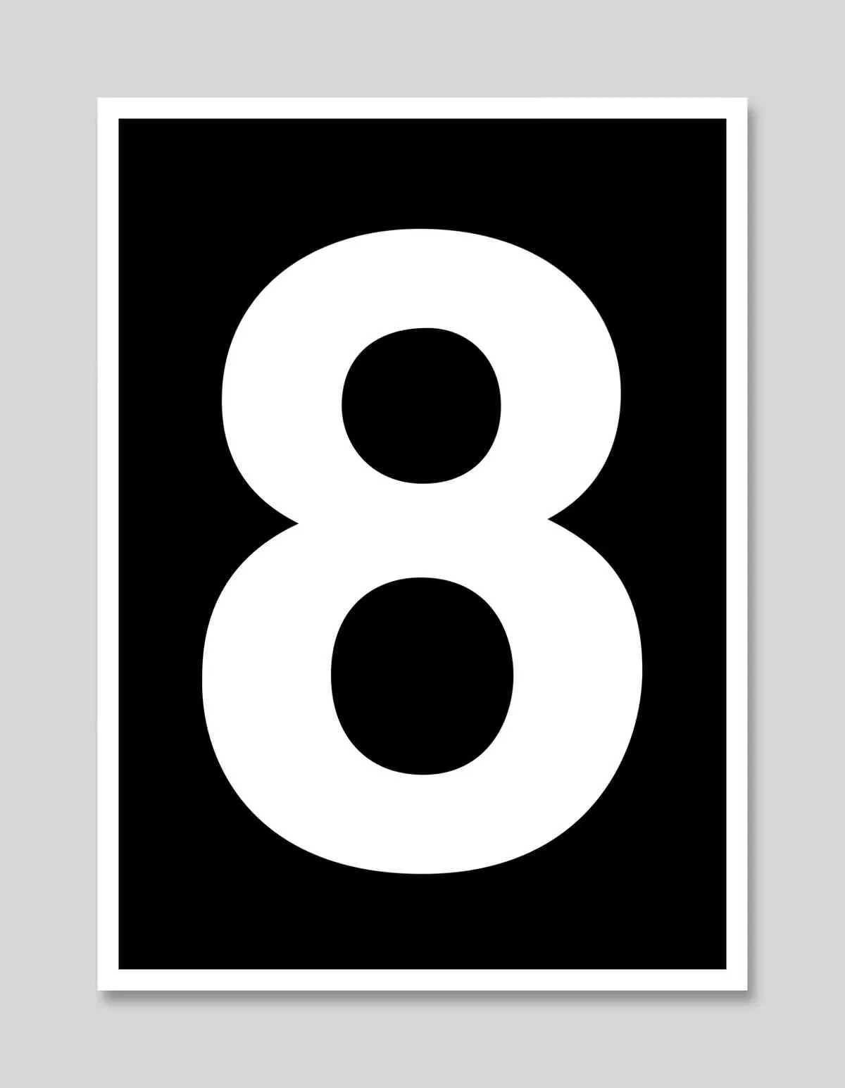 Helvetica Number 8