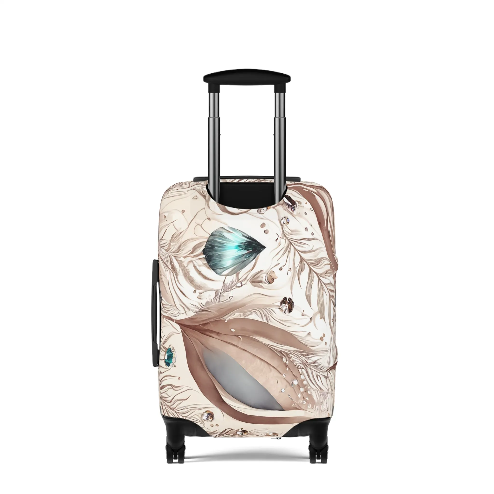 Luggage Cover, Beige Floral