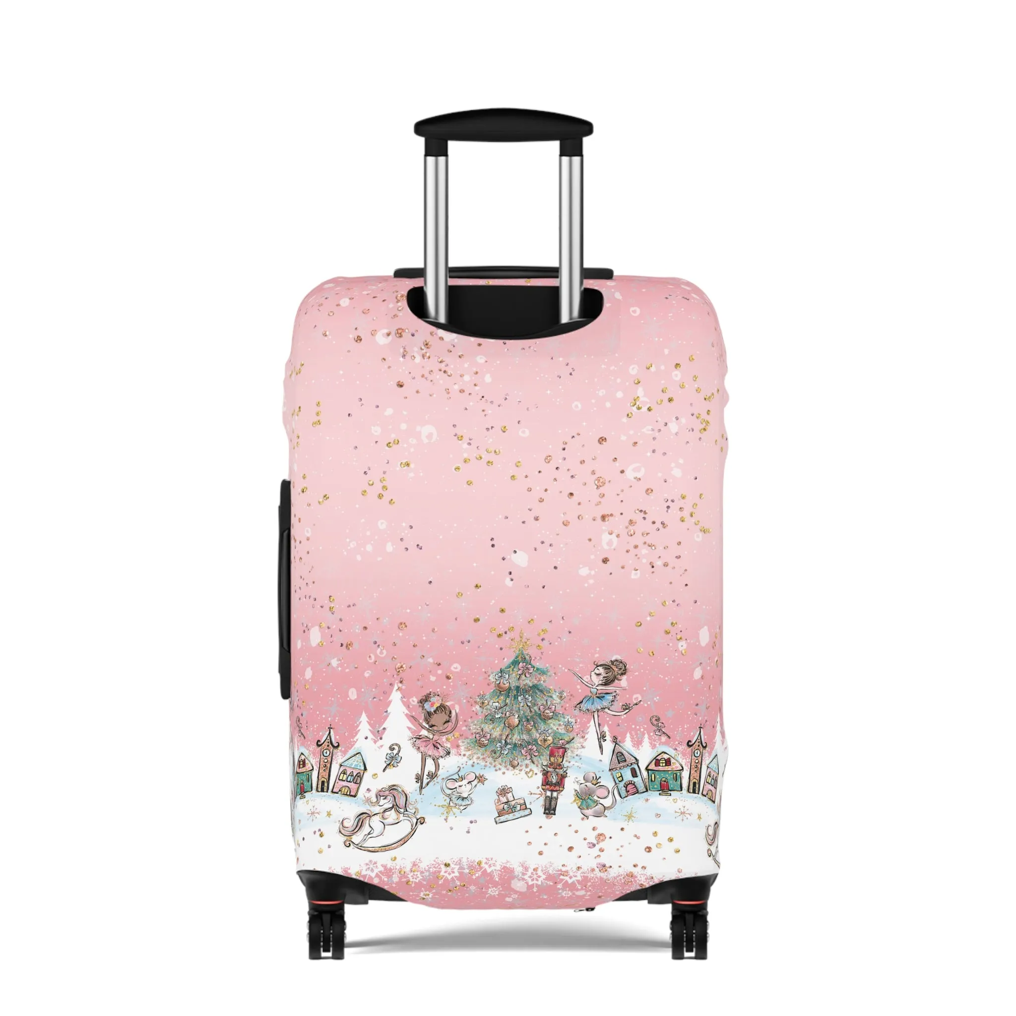 Luggage Cover, Christmas, Nutcracker Pink