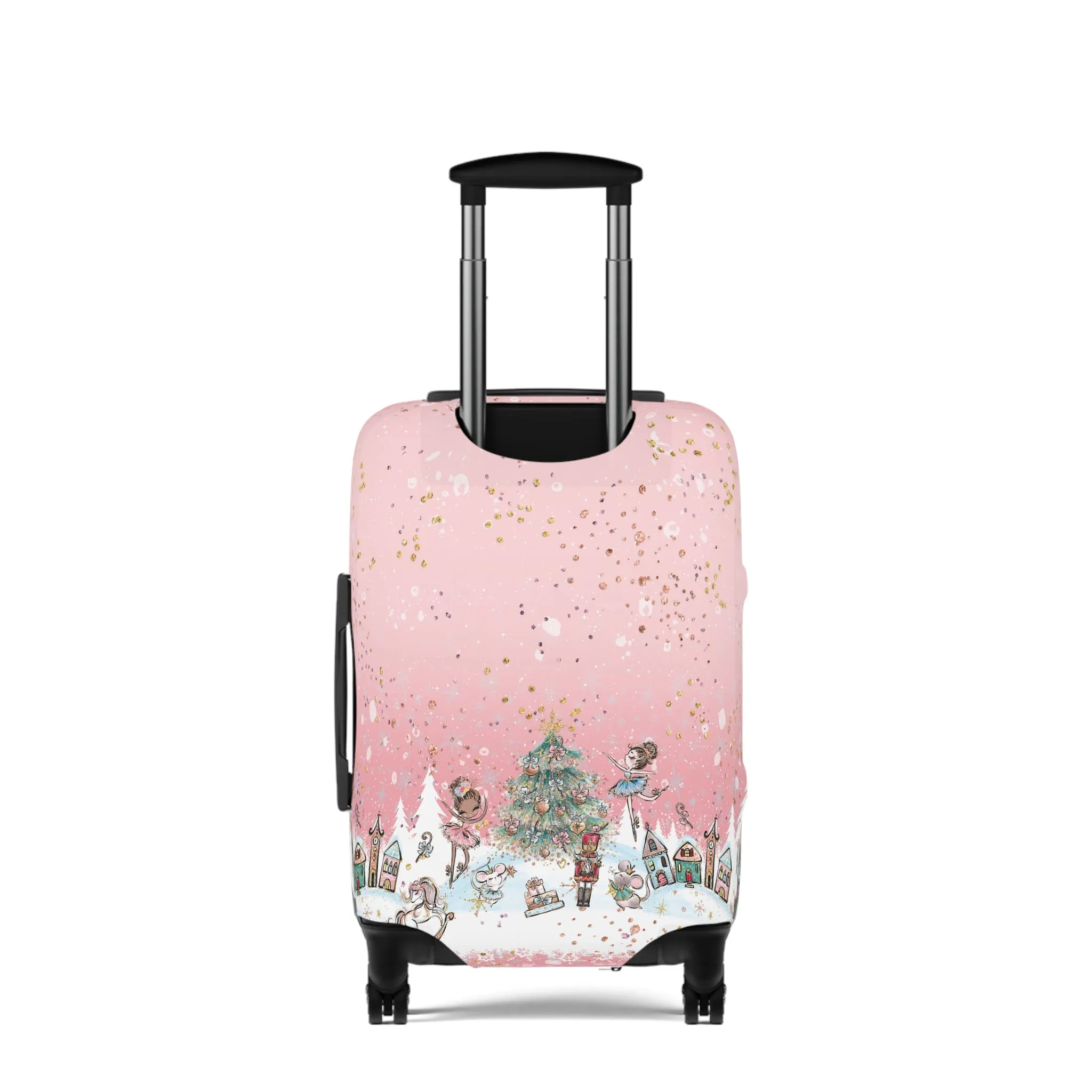 Luggage Cover, Christmas, Nutcracker Pink