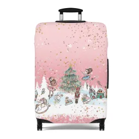 Luggage Cover, Christmas, Nutcracker Pink