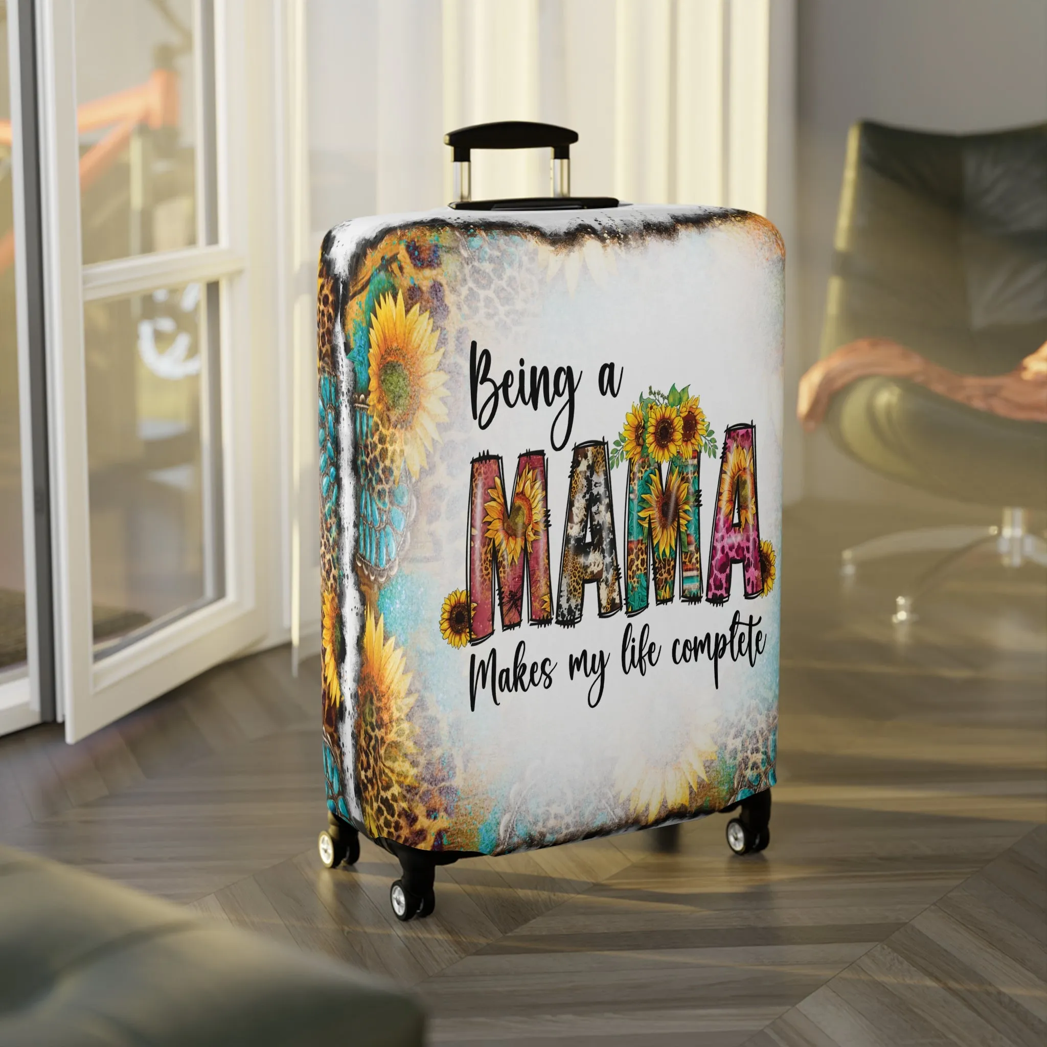 Luggage Cover, Country and Western, Being a Mama Makes my Life Complete, awd-1021