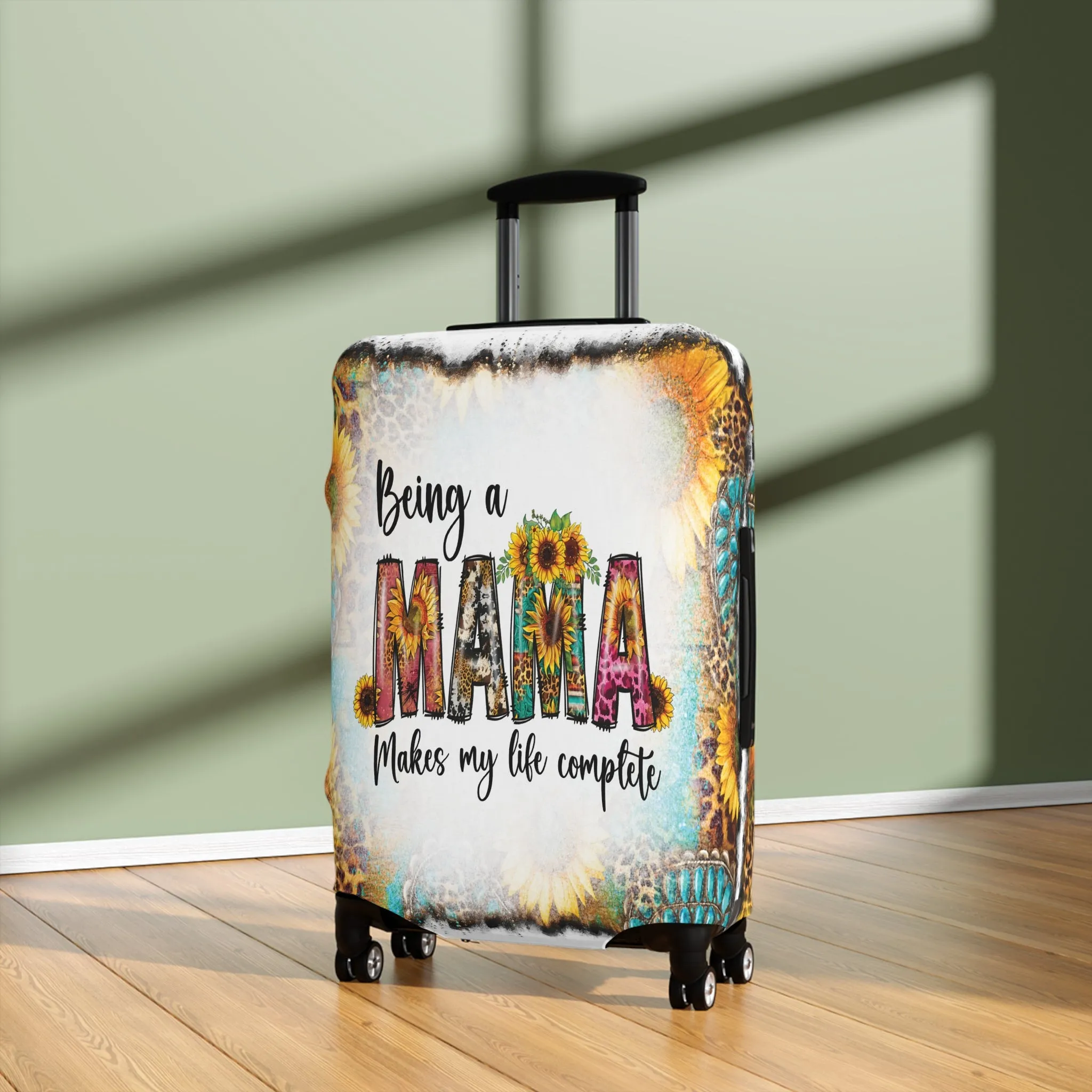 Luggage Cover, Country and Western, Being a Mama Makes my Life Complete, awd-1021