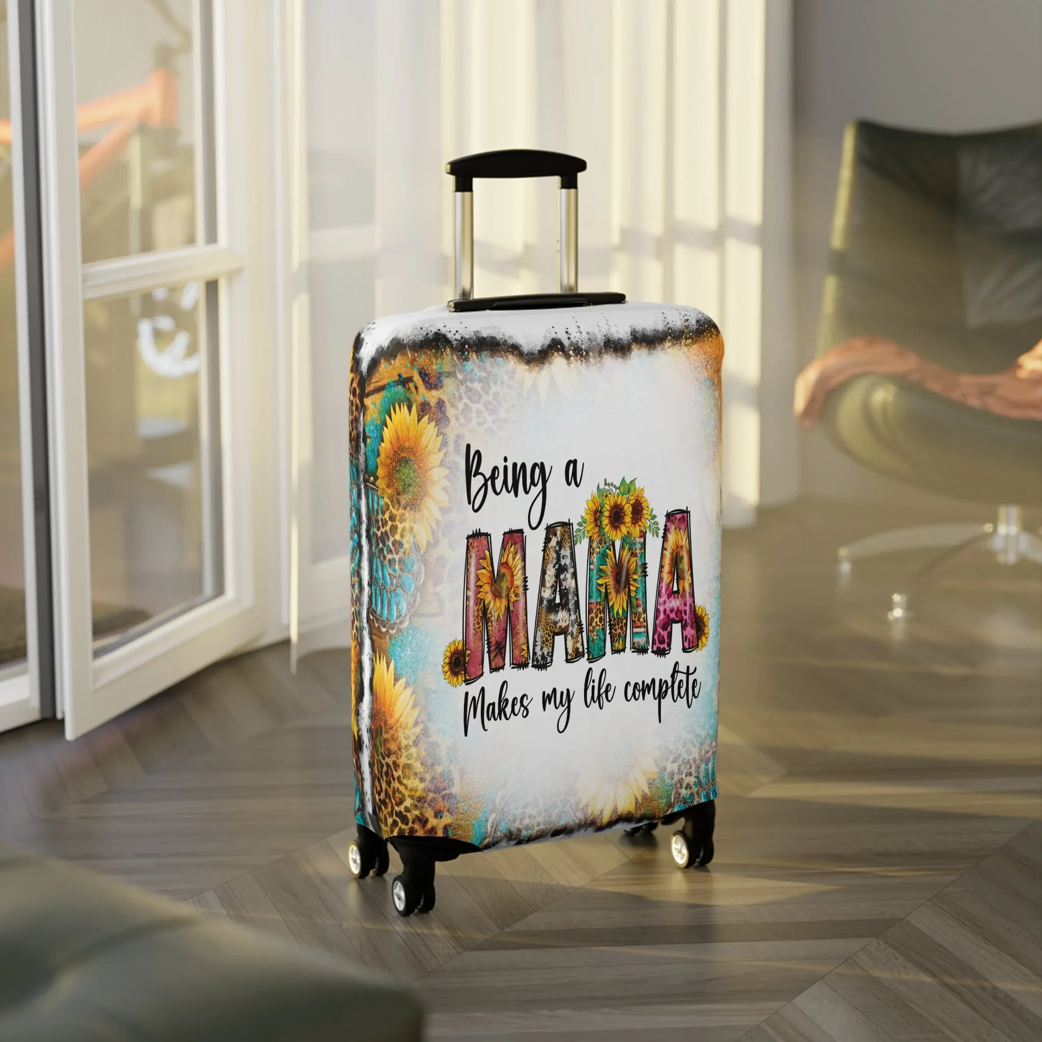 Luggage Cover, Country and Western, Being a Mama Makes my Life Complete, awd-1021