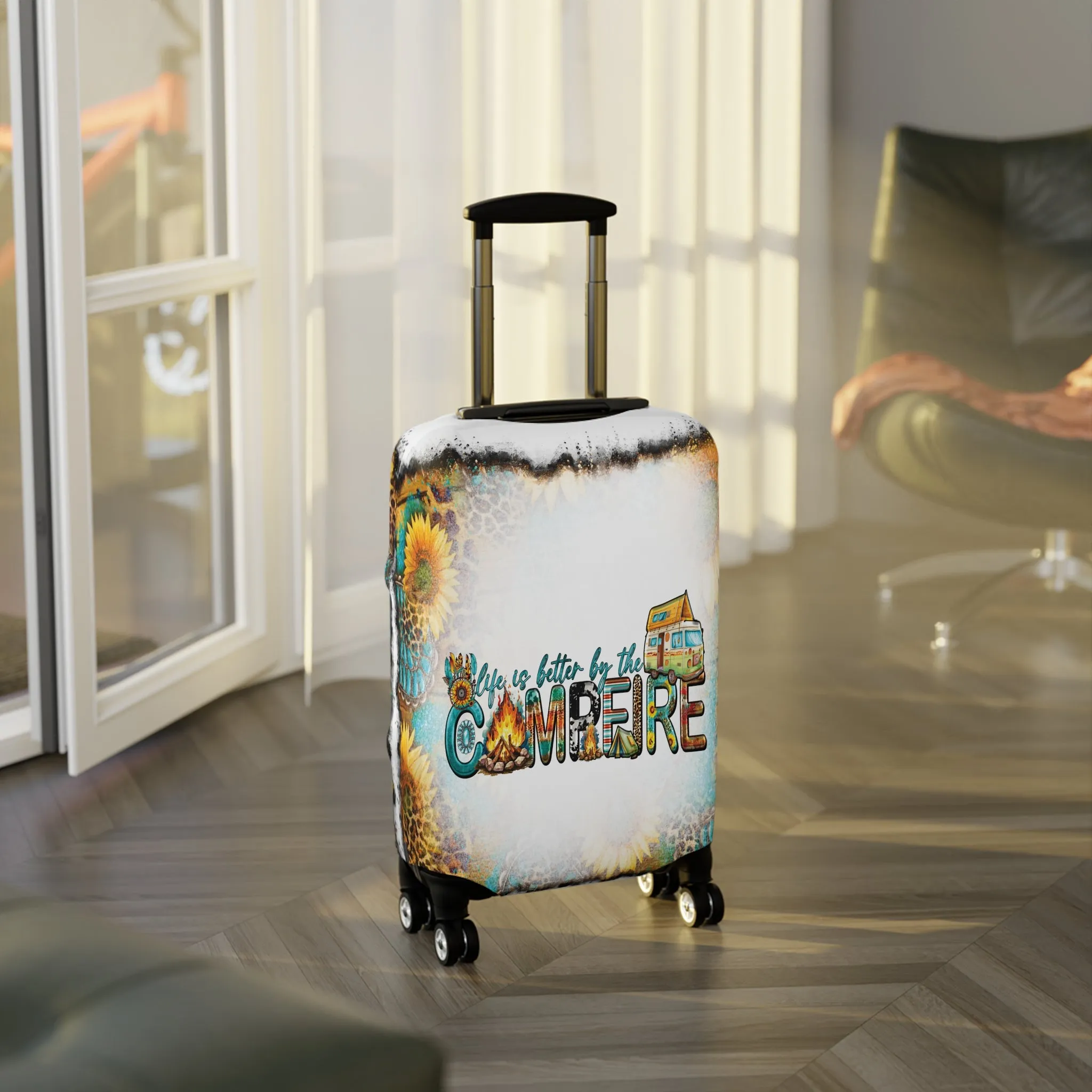 Luggage Cover, Country and Western, Life is better by the campfire, awd-1011