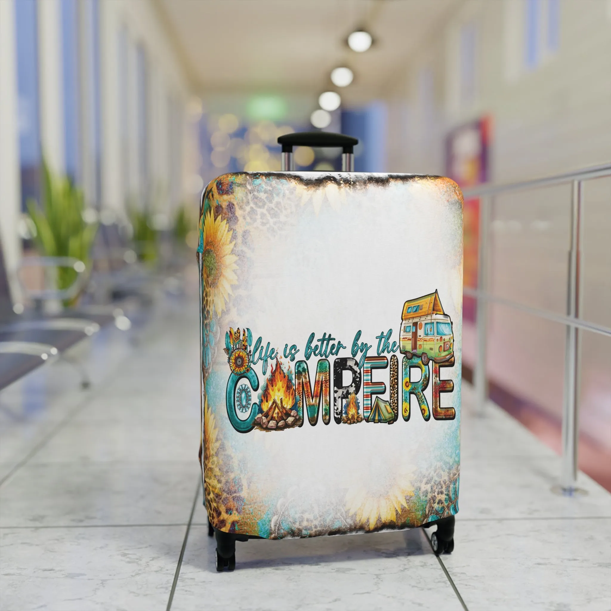 Luggage Cover, Country and Western, Life is better by the campfire, awd-1011