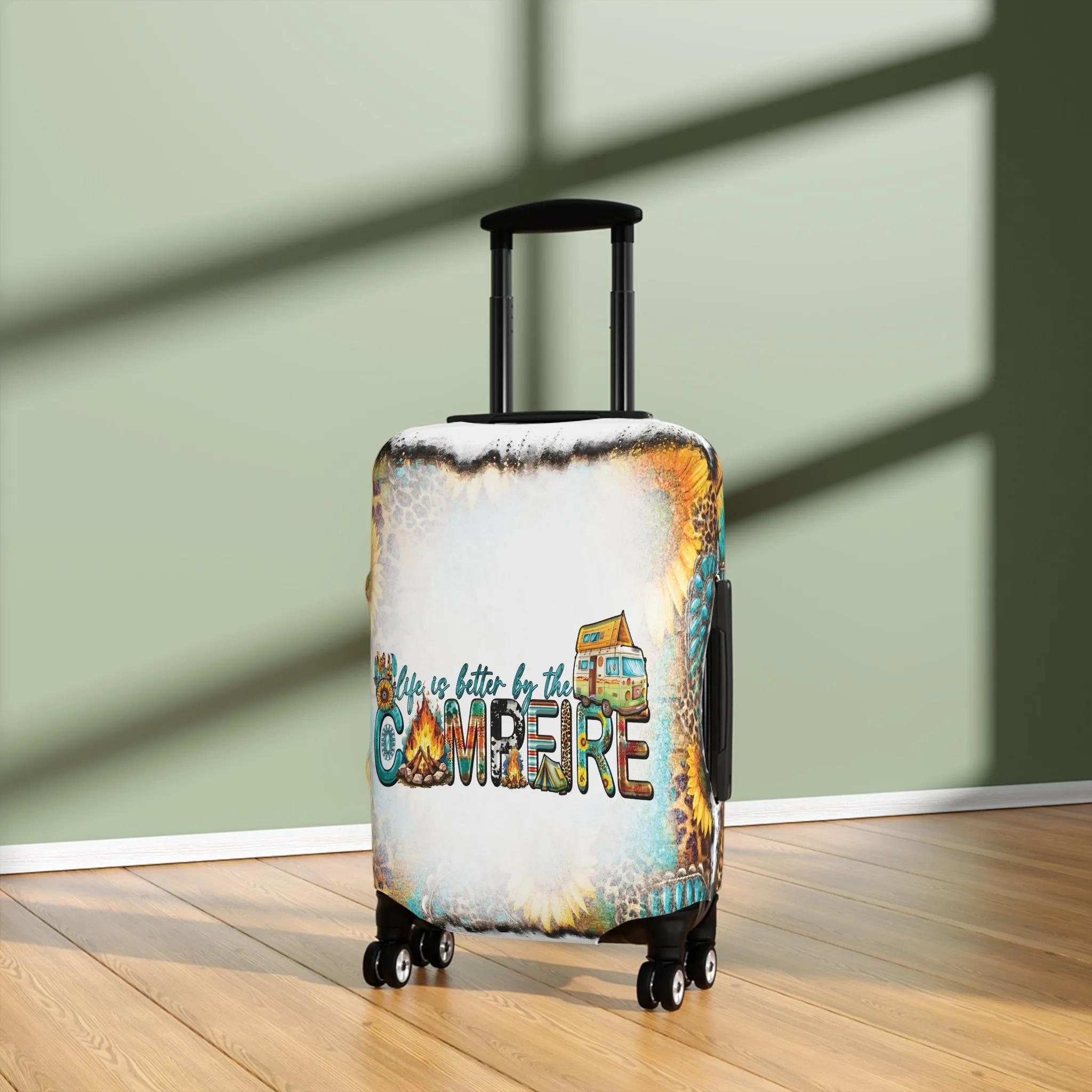 Luggage Cover, Country and Western, Life is better by the campfire, awd-1011