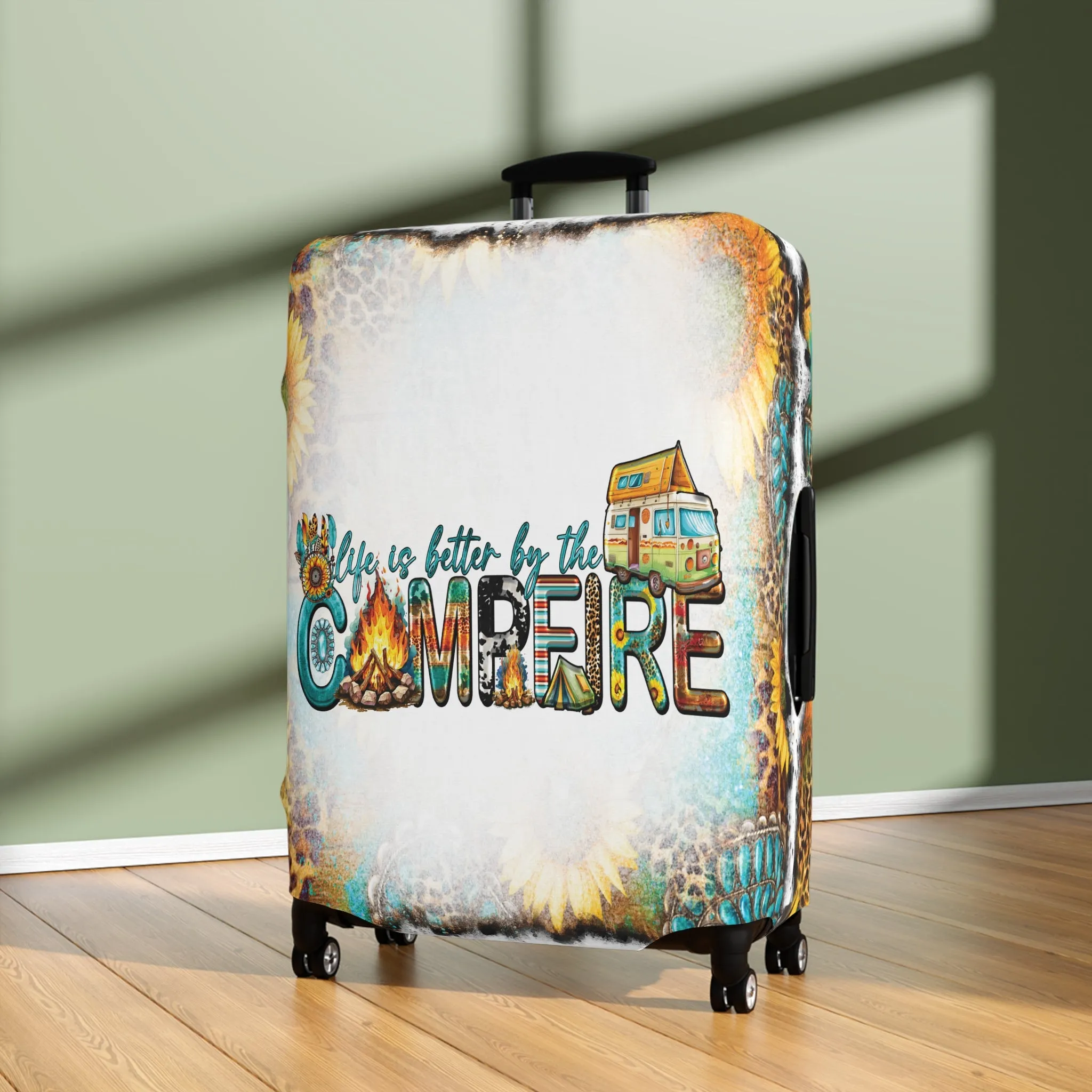 Luggage Cover, Country and Western, Life is better by the campfire, awd-1011