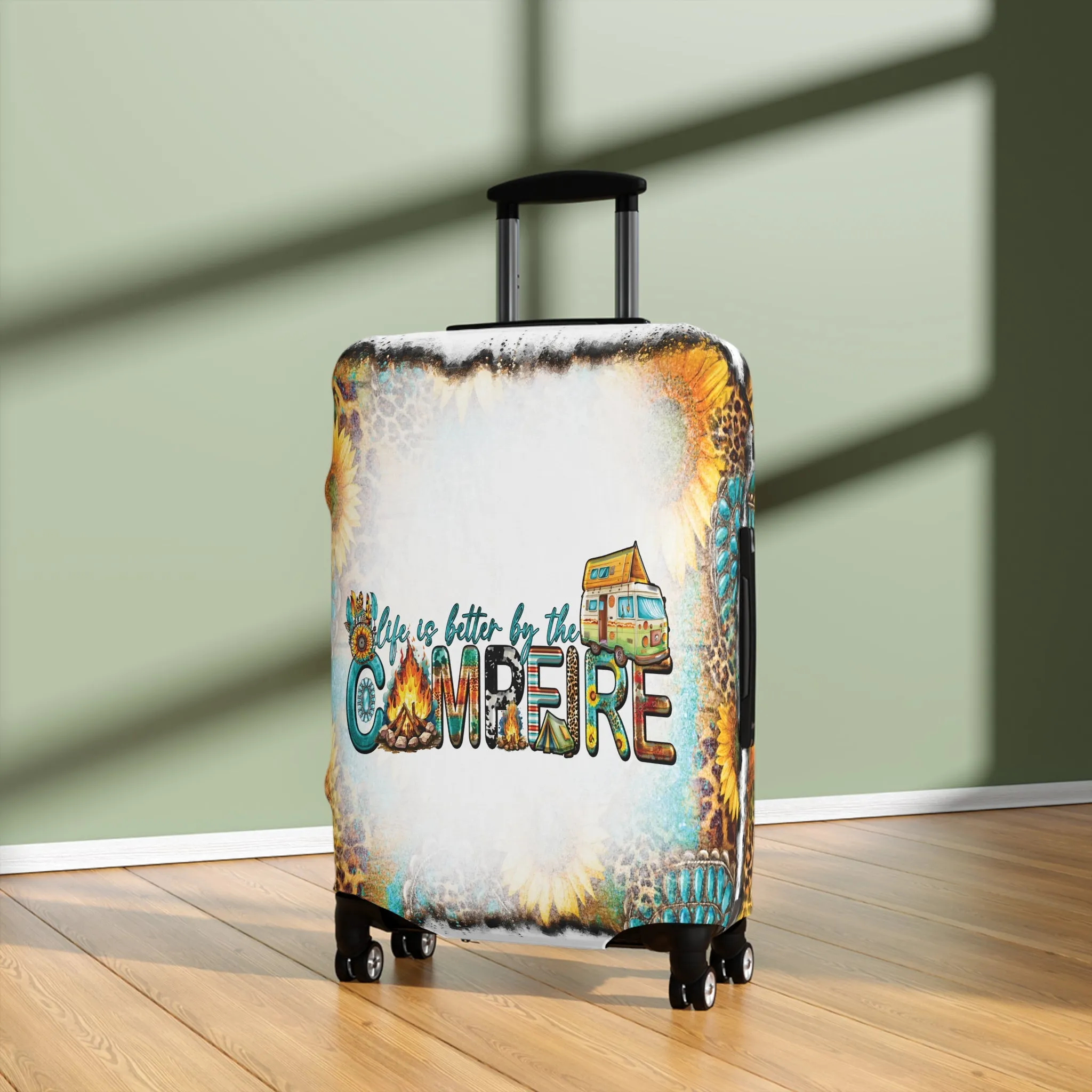 Luggage Cover, Country and Western, Life is better by the campfire, awd-1011