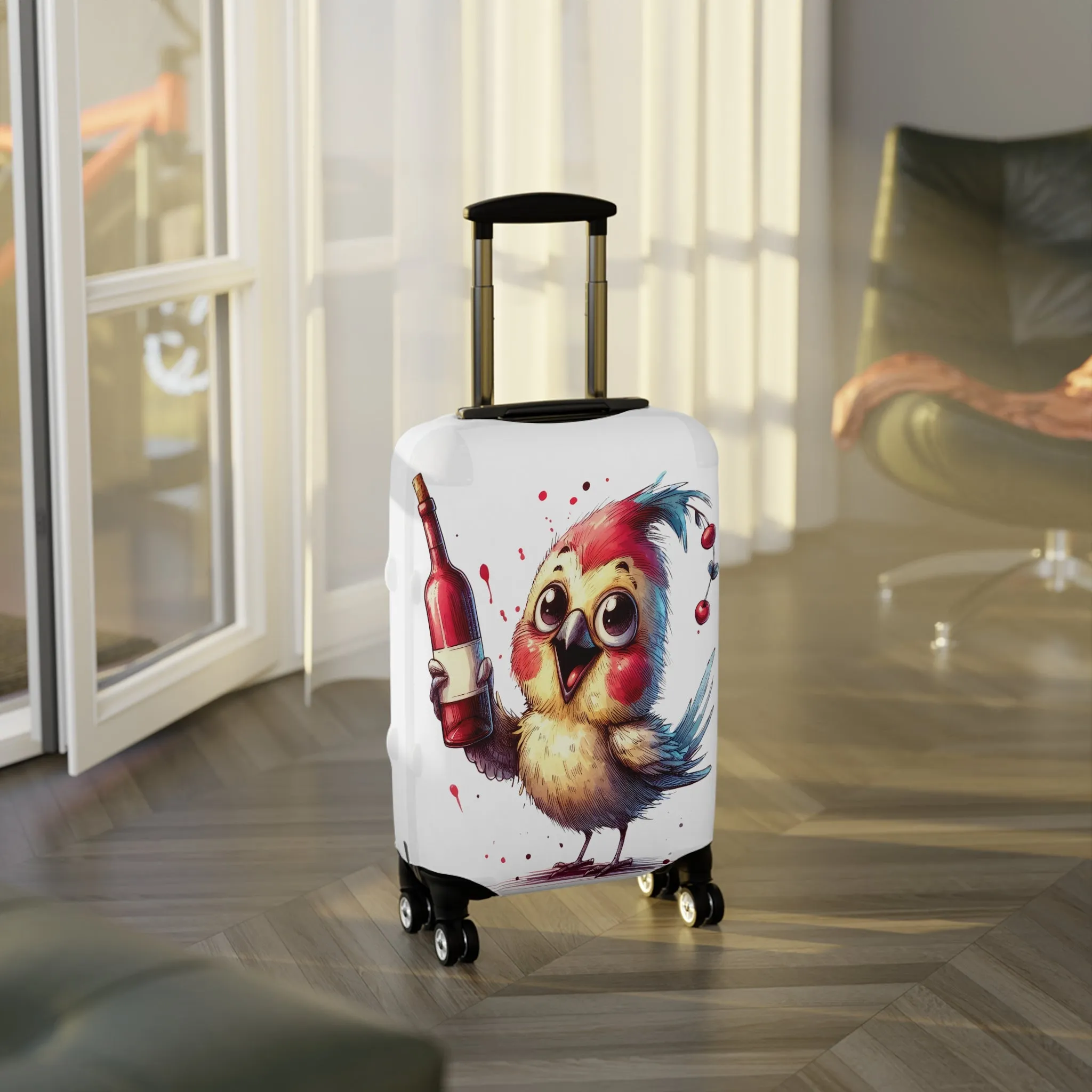 Luggage Cover, Cute Bird, awd-1638