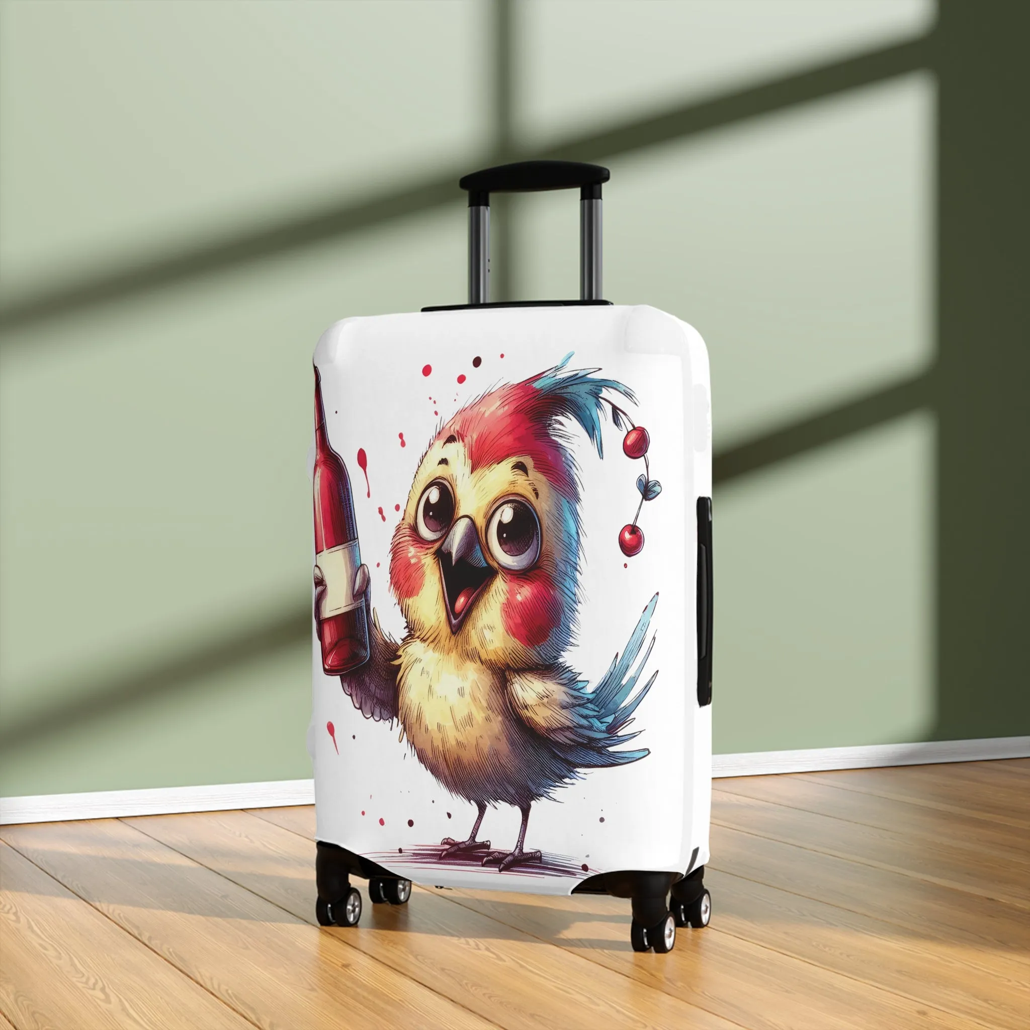 Luggage Cover, Cute Bird, awd-1638