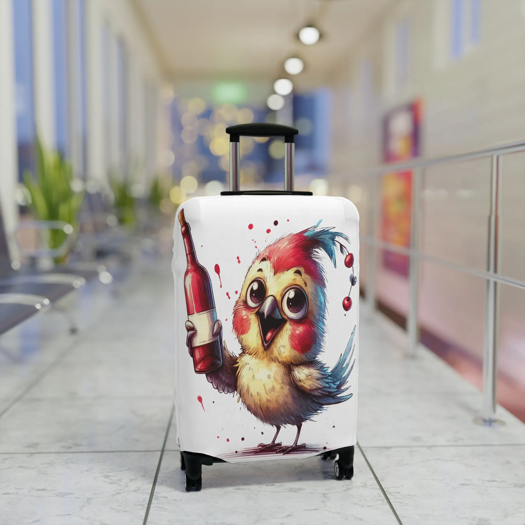 Luggage Cover, Cute Bird, awd-1638