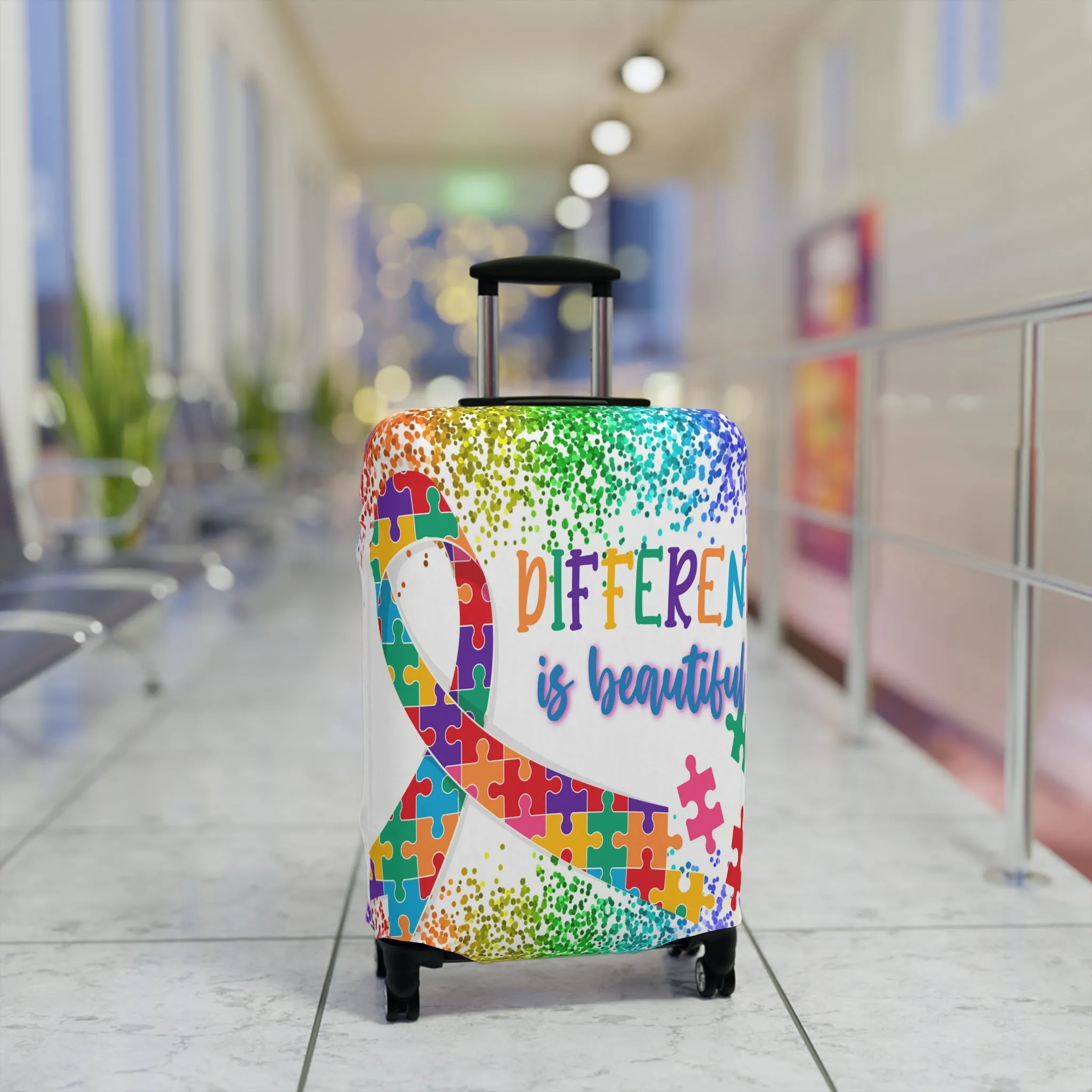 Luggage Cover, Different is Beautiful, Autism, awd-1459