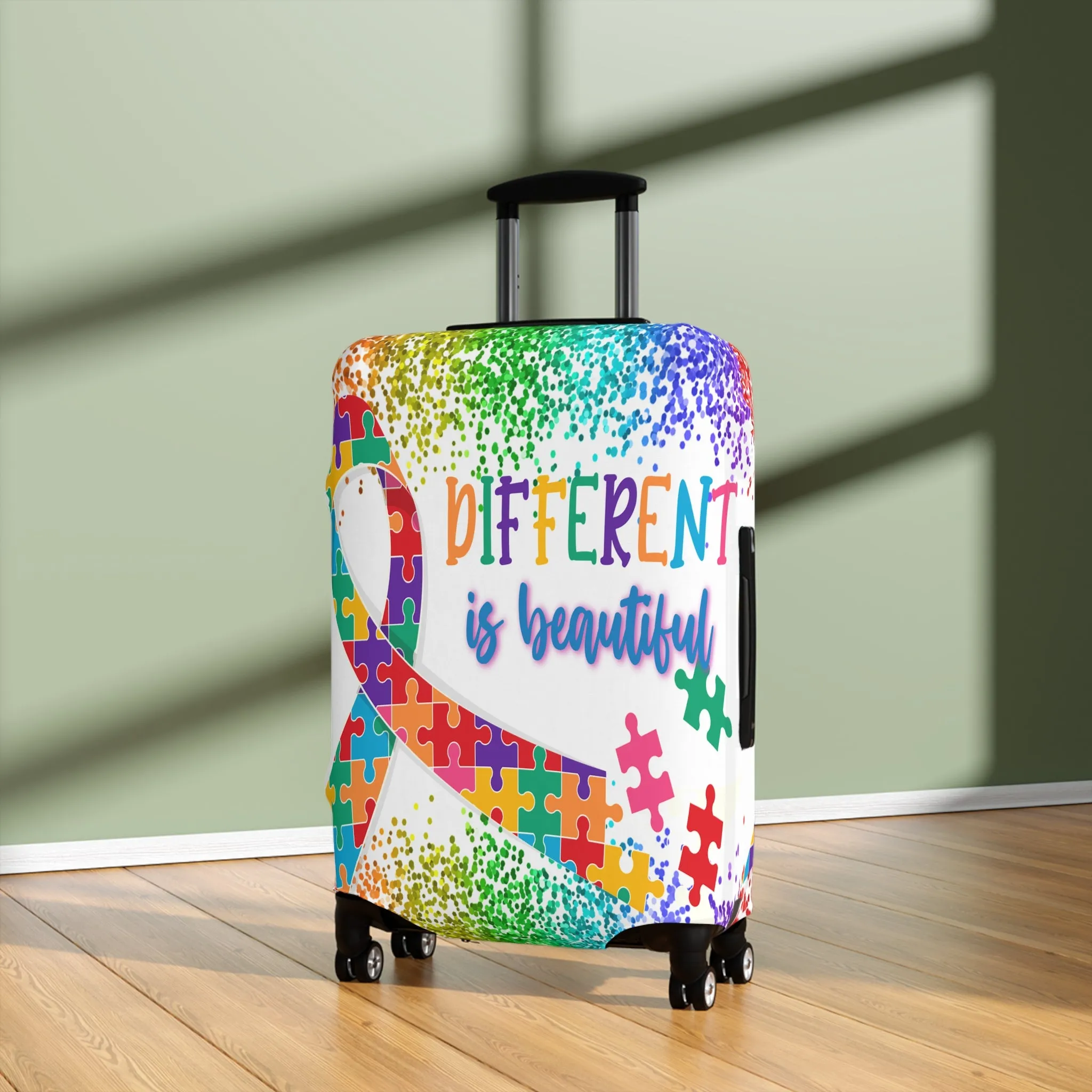 Luggage Cover, Different is Beautiful, Autism, awd-1459