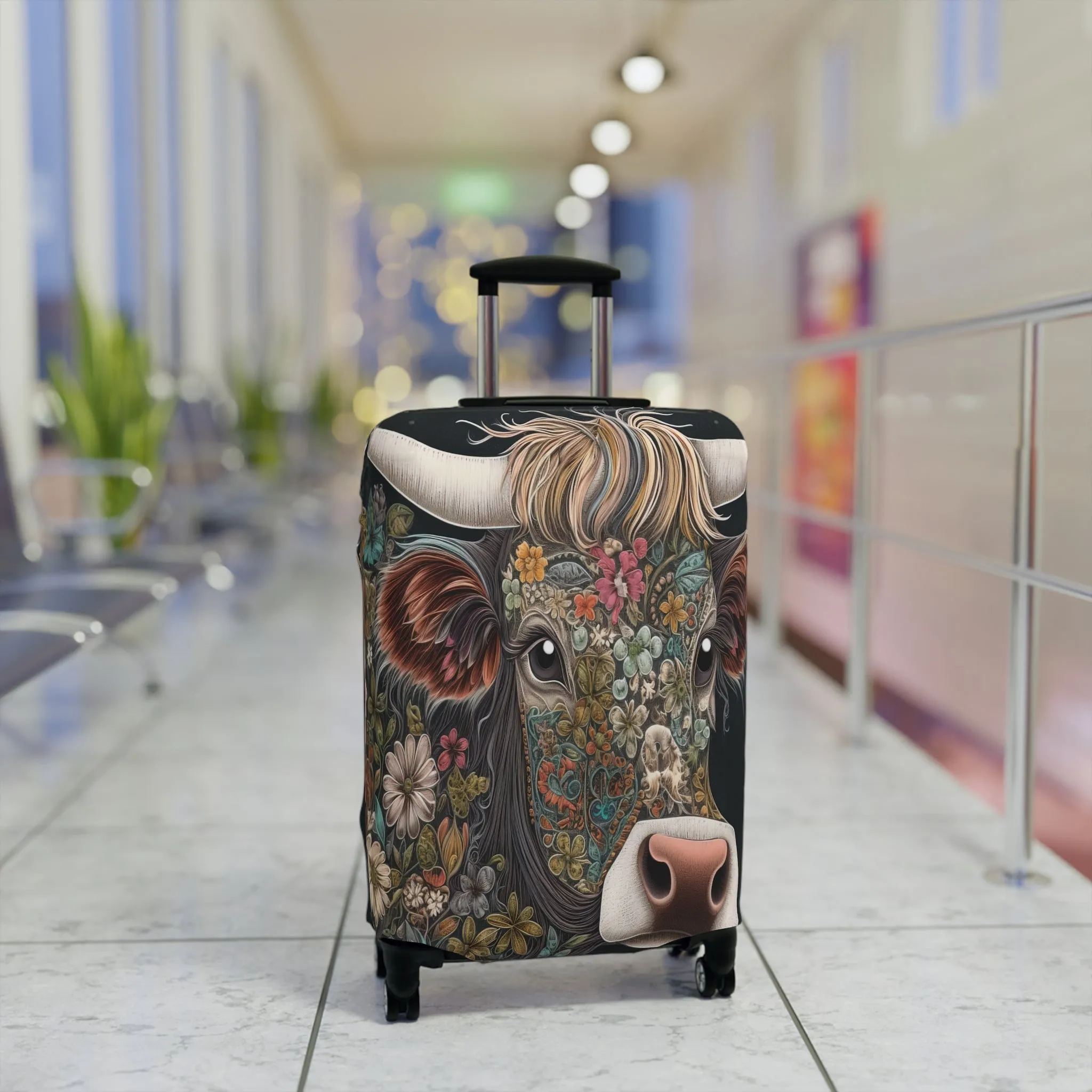 Luggage Cover, Highland Cow, awd-250