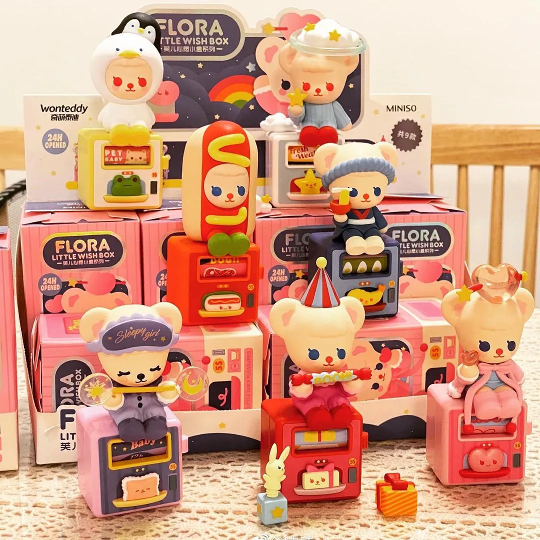 MINISO Wonteddy Series Flora Little Wish Box Figure Blind Box(Random Color)