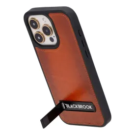 Reed iPhone 15 Pro Max Snap-On with Stand Case, Burnished Tan