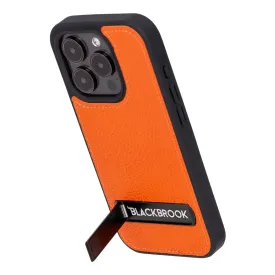 Reed iPhone 15 PRO Snap-On with Stand Case, Orange